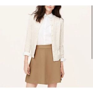 LOFT Scuba Flare Skirt